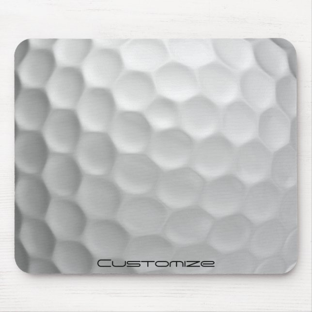 Signature Series Personalised Golf Ball Gifts Mouse Pad (Front)