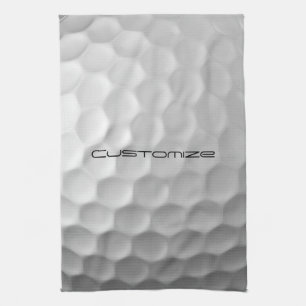 Signature Series Personalised Golf Ball Gifts Tea Towel