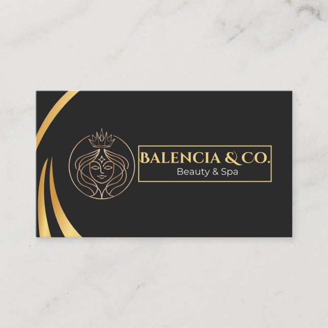 Signature Spa & Beauty Advisor Business Card (Front)