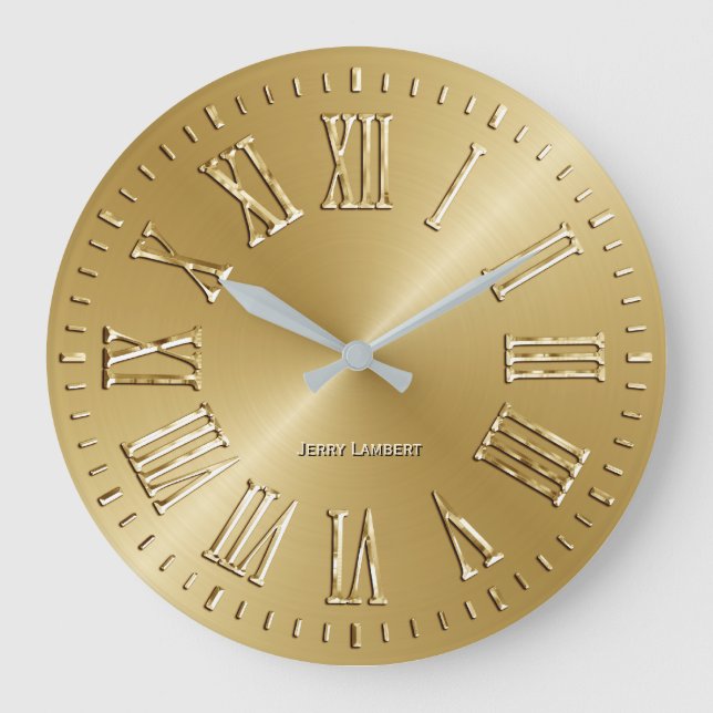 Signature Wall Clock Gold (Front)