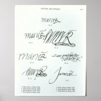 Signatures of Mary Queen of Scots