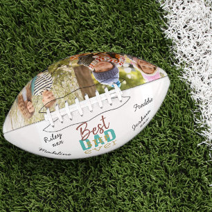 Signed Best Step Dad Ever 2 Photo Football