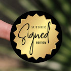 Signed By Author Edition Book Launch Black & Gold