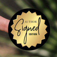 Signed By Author Edition Book Launch Black & Gold