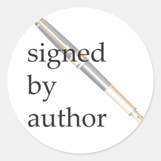 Signed by Author stickers (Front)