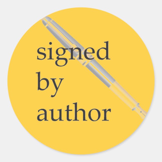 Signed by Author stickers (Front)
