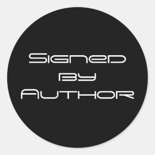 Signed by Author Stickers