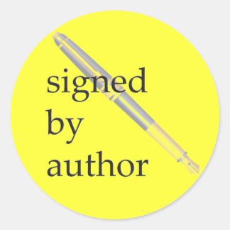 Signed by Author stickers - Customisable
