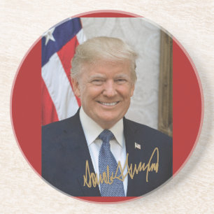SIGNED BY PRESIDENT TRUMP COASTER