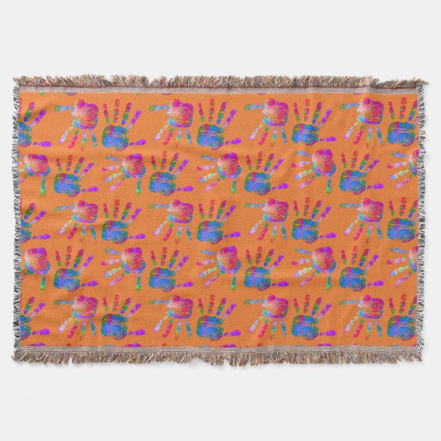Signed by the Artist Sunset Throw Blanket (Front)