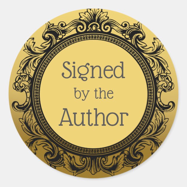 Signed by the Author Sticker (Front)