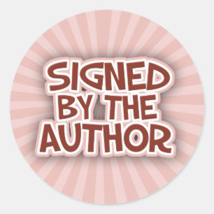 Signed By The AuthorRed Stickers