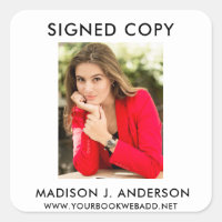 Signed Copy Author Writer Photo Web White