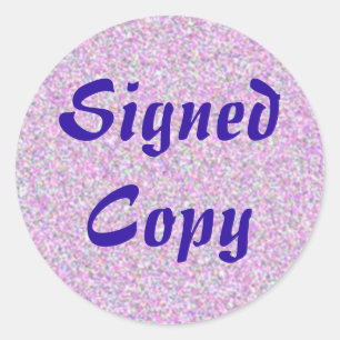 Signed Copy - Round Stickers (#10)