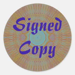 Signed Copy - Round Stickers (#11)