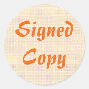 Signed Copy - Round Stickers (#21)