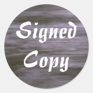 Signed Copy - Round Stickers (#27)