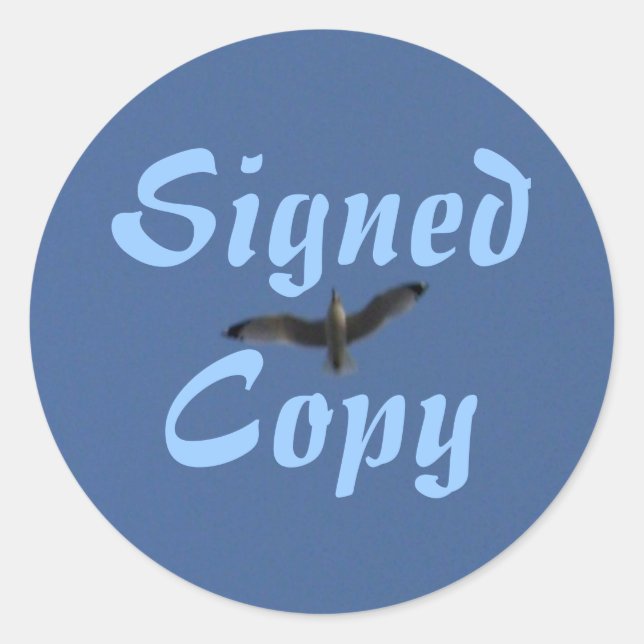 Signed Copy - Round Stickers (#38) (Front)
