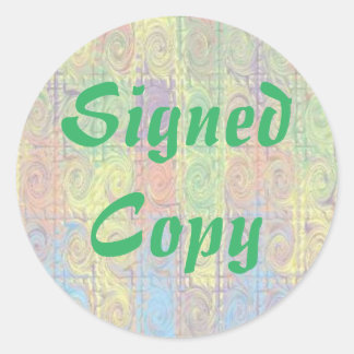 Signed Copy - Round Stickers (#40)