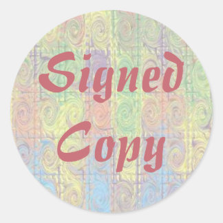 Signed Copy - Round Stickers (#41)