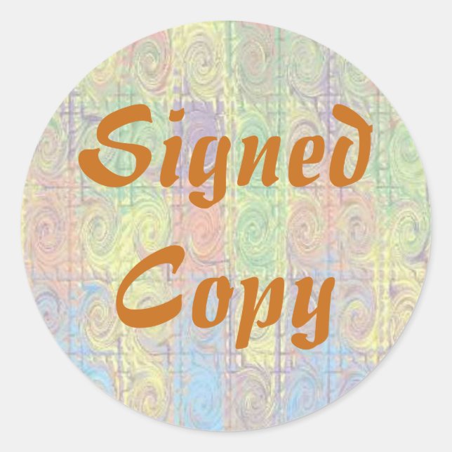 Signed Copy - Round Stickers (#43) (Front)