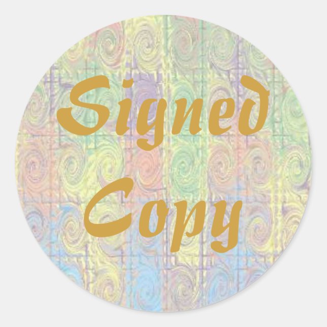 Signed Copy - Round Stickers (#44) (Front)