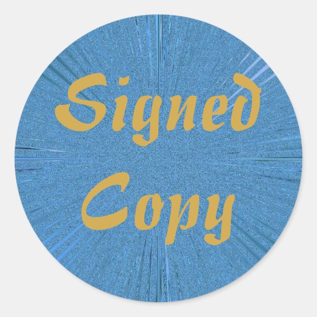 Signed Copy - Round Stickers (#5) (Front)