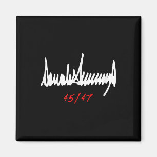 Signed Donald Trump 45_47  Magnet