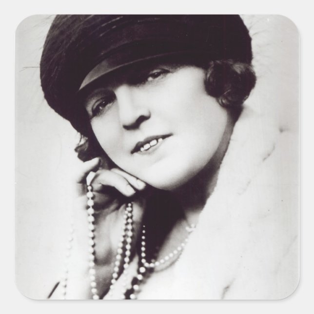 Signed photograph of Marie Lloyd Square Sticker (Front)