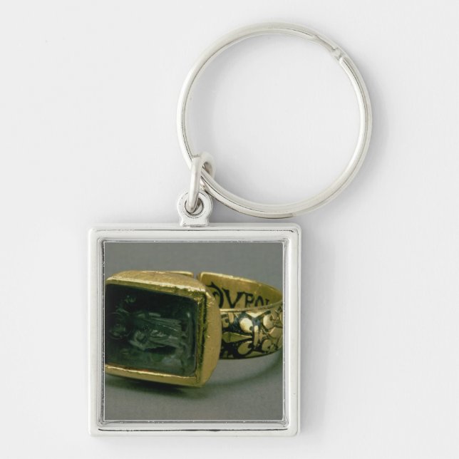 Signet ring of King Louis IX of France (St. Louis) Key Ring (Front)