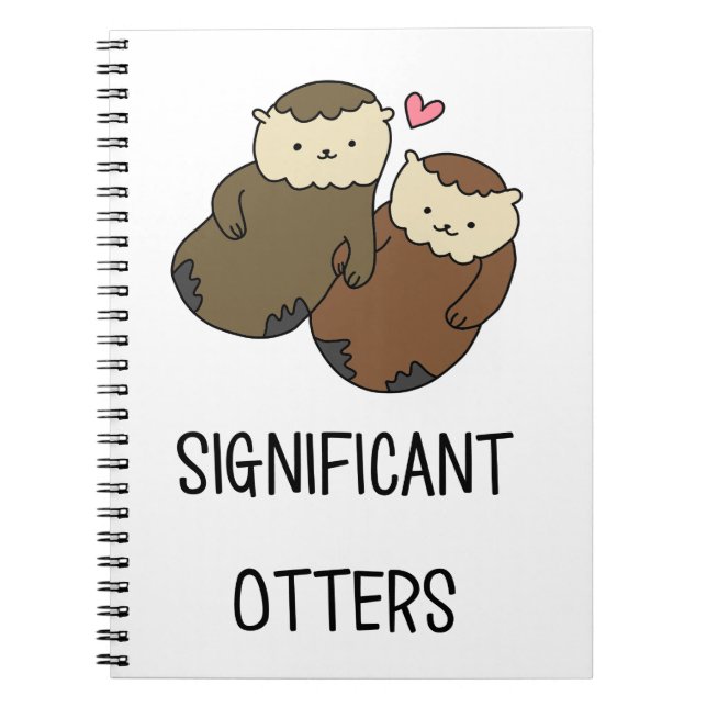 SIGNIFICANT OTTERS couple's shirts, accessories Spiral Notebook (Front)