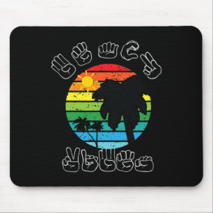 Signing ASL Sign Language Clothes Beach Deaf Aware Mouse Pad