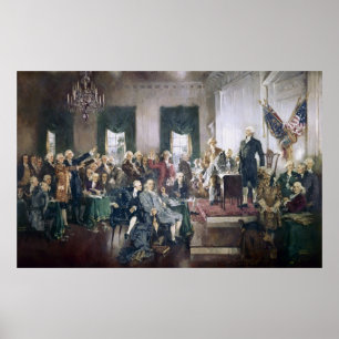 Signing of the Constitution by Howard C. Christy Poster