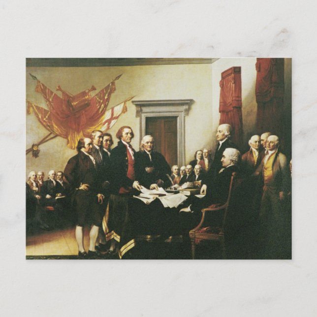 SIGNING OF THE DECLARATION OF INDEPENDENCE POSTCARD (Front)