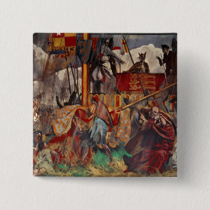 Signing of the Magna Carta, 1215 15 Cm Square Badge