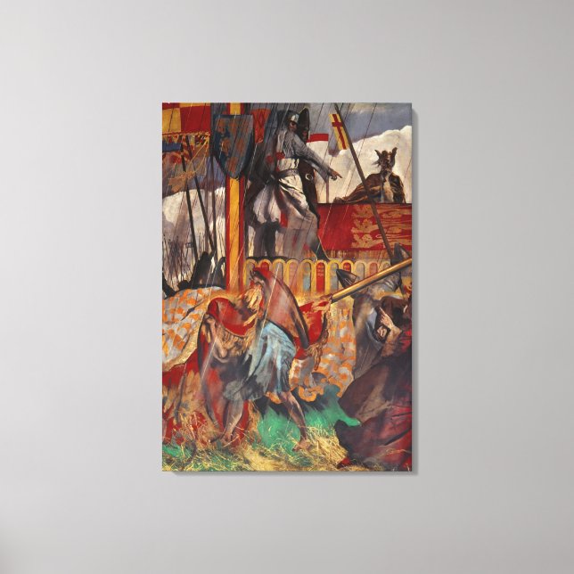 Signing of the Magna Carta, 1215 Canvas Print (Front)