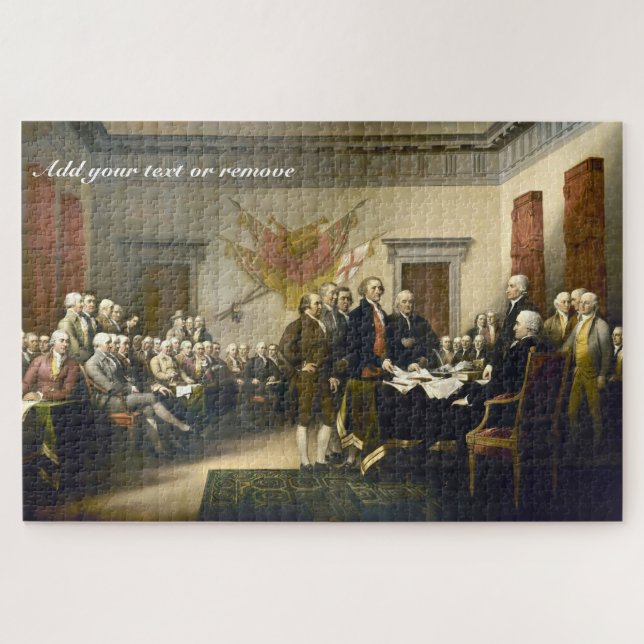 Signing the Declaration of Independence, Jigsaw Puzzle (Horizontal)