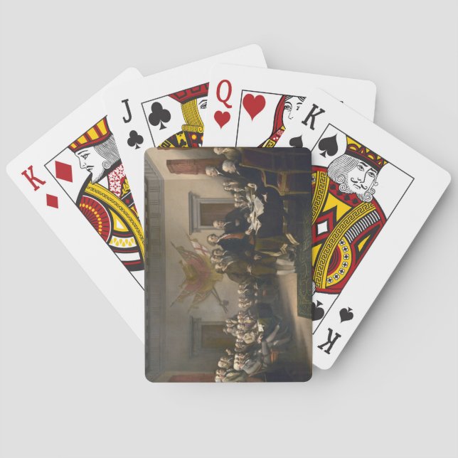 Signing the Declaration of Independence, July 4th Playing Cards (Back)