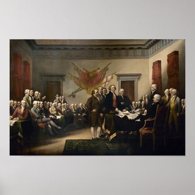Signing The Declaration Of Independence Poster (Front)