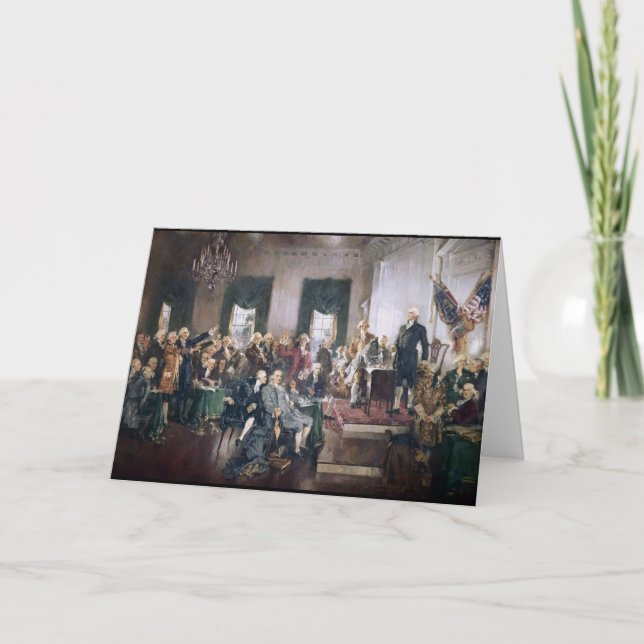 Signing the US Constitution by Christy Card (Front)