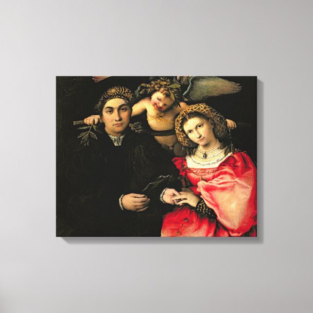 Signor Marsilio Cassotti and his Wife, Faustina Canvas Print (Front)