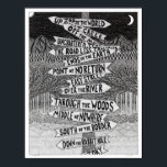 Signpost #2 poster<br><div class="desc">Original pen & ink drawing by Eli Helman.  Micron pen ink on paper,  2017.  www.elihelman.com</div>