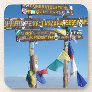 Signpost  on the  Summit of Kilimanjaro kenya Coaster