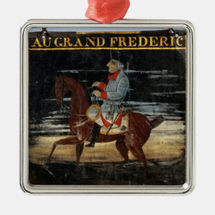 Signpost with Frederick the Great on Horseback Metal Tree Decoration