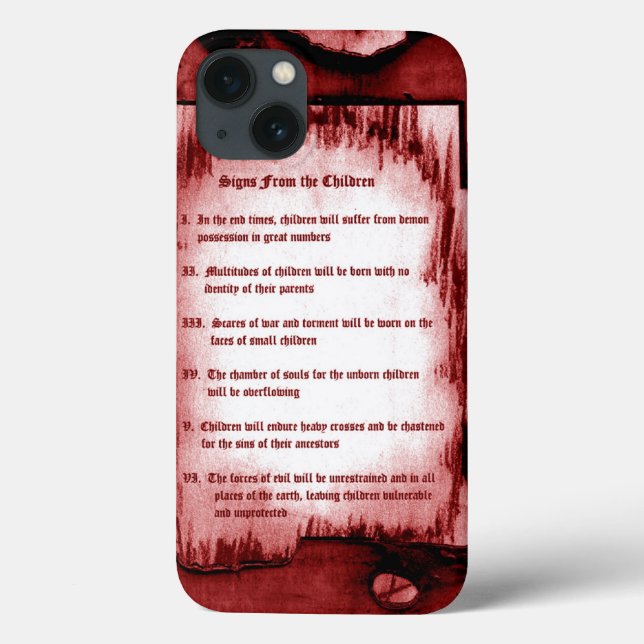 Signs From The Children Case-Mate iPhone Case (Back)