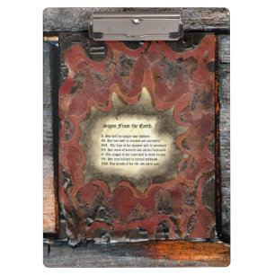 Signs From The Earth Clipboard