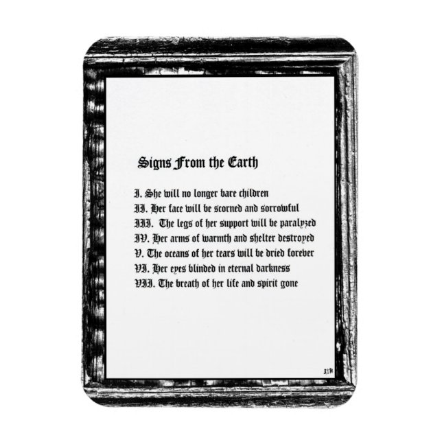 Signs From The Earth Magnet (Vertical)