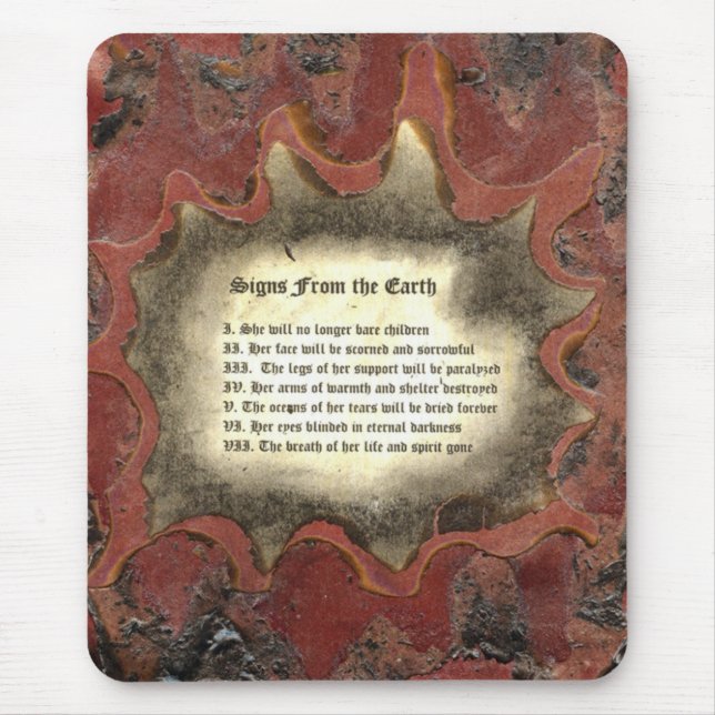 Signs From The Earth Mouse Pad (Front)