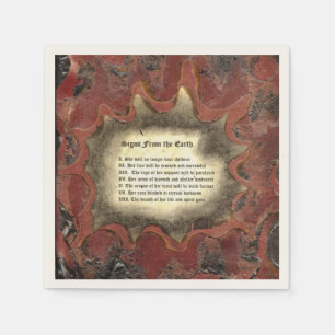 Signs From The Earth Napkin