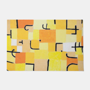 Signs in Yellow, Paul Klee Doormat